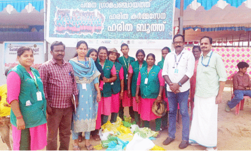 പരിശോധന ശക്തമാക്കി; പന്മന ഗ്രാമപഞ്ചായത്തിൽ നിരോധിത പ്ലാസ്റ്റിക് ഉൽപന്നം പി​ടി​കൂ​ടി
