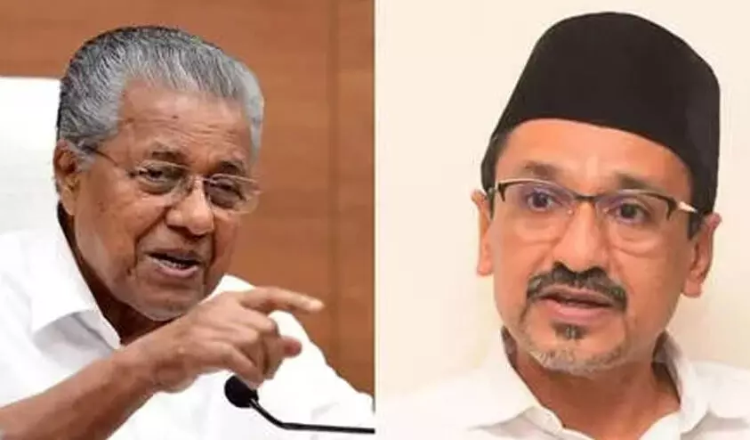 തീവ്രവാദ ഭാഷയും കൊണ്ട് ഇങ്ങോട്ട് വരരുത്; സാദിഖലി തങ്ങൾക്കെതിരെ വീണ്ടും മുഖ്യമന്ത്രി