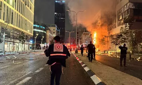 Hezbollah rocket attack in northern Israel