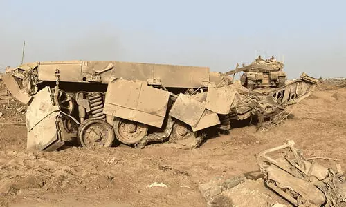 ഇസ്രായേലി​ന്‍റെ ‘മെർകാവ’ യുദ്ധ ടാങ്ക് ഗസ്സയിൽ സ്ഫോടനത്തിൽ തകർന്നതായി റിപ്പോർട്ട്