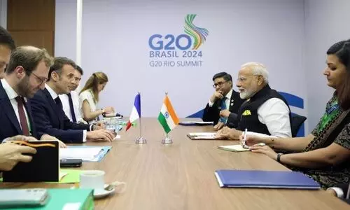 ഗ​സ്സ​യെ സ​ഹാ​യി​ക്ക​ണം, യു​ക്രെ​യ്ൻ യു​ദ്ധം അ​വ​സാ​നി​പ്പി​ക്ക​ണം; ആ​ഹ്വാ​ന​വു​മാ​യി ജി20 ​ഉ​ച്ച​കോ​ടി