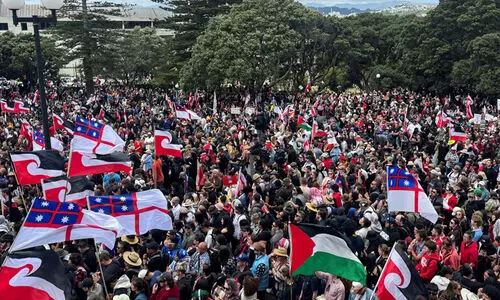 അവകാശം സംരക്ഷിക്കണം; കൂറ്റൻ റാലിയുമായി മവോറികൾ