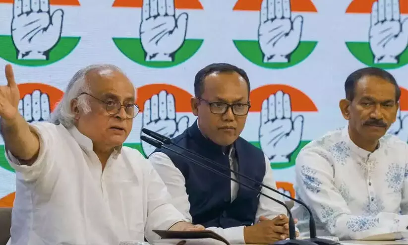 Congress General Secretary Jairam Ramesh and Manipur Congress President K. Meghachandra Congress General Secretary Jairam Ramesh and Manipur Congress President K. Meghachandra