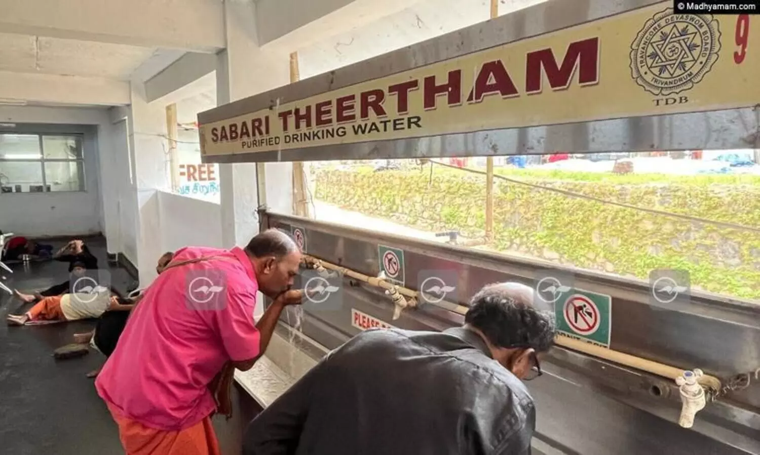 തീർഥാടകർക്ക് കുടിവെള്ളത്തിന് 106 കിയോസ്കുകൾ; പ്ലാന്റിൽ ശുദ്ധീകരിക്കുന്നത് മണിക്കൂറിൽ 35,000 ലിറ്റർ വെള്ളം