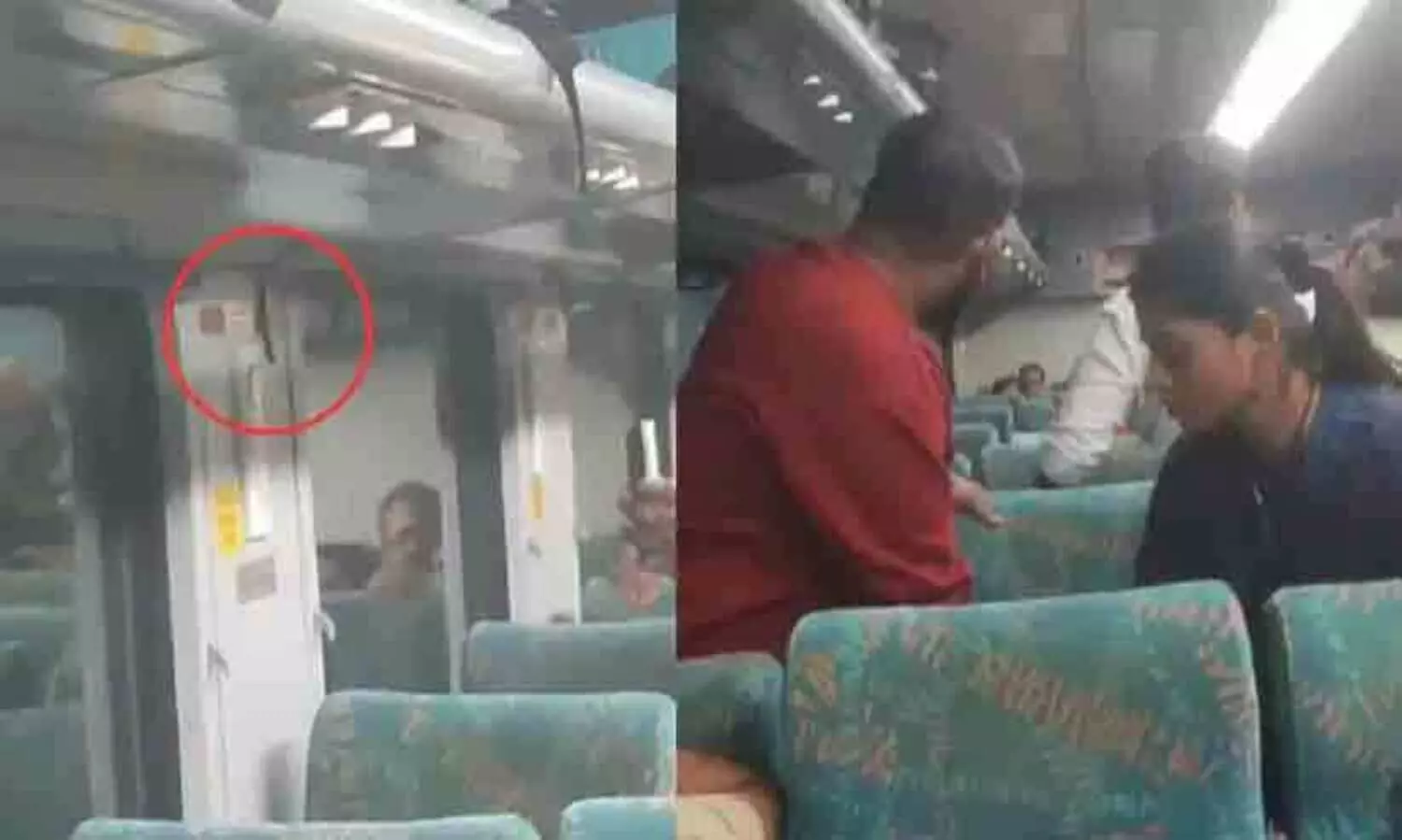 ജനശതാബ്ദി എക്‌സ്പ്രസിന്റെ എ.സി കോച്ചിൽ പാമ്പ്; സീറ്റിൽ നിന്ന് എഴുന്നേറ്റോടി യാത്രക്കാർ -വിഡിയോ