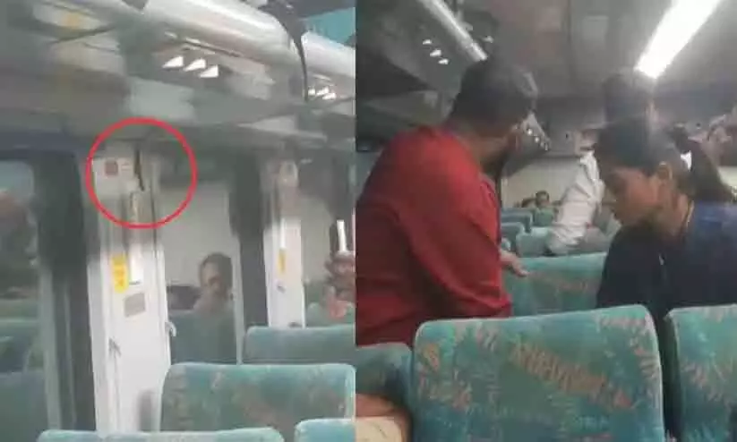 ജനശതാബ്ദി എക്സ്പ്രസിന്റെ എ.സി കോച്ചിൽ പാമ്പ്; സീറ്റിൽ നിന്ന് എഴുന്നേറ്റോടി യാത്രക്കാർ -വിഡിയോ ജനശതാബ്ദി എക്സ്പ്രസിന്റെ എ.സി കോച്ചിൽ പാമ്പ്; സീറ്റിൽ നിന്ന് എഴുന്നേറ്റോടി യാത്രക്കാർ -വിഡിയോ