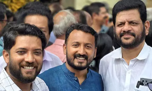 Rahul Mamkootathil, Shafi Parambil, VK Sreekandan