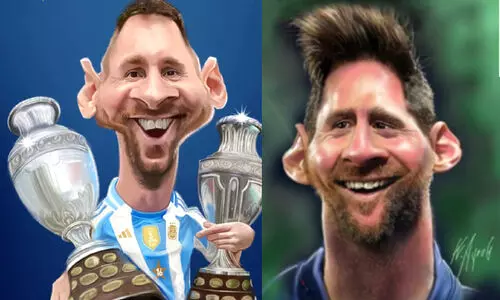 messi caricature 908797