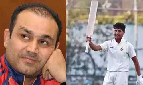 ‘വീരുവിന്റെ വഴിയേ ആര്യവീർ’; വെടിക്കെട്ട് ​ഇരട്ടസെഞ്ച്വറിയുമായി സെവാഗിന്റെ മകൻ