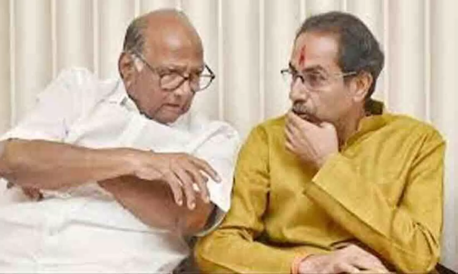 Uddhav Thackeray with  Sharad Pawar