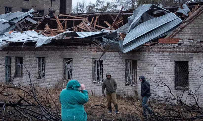 മണിക്കൂറിൽ 13,000 കി.മീറ്റർ അതിവേഗത്തിൽ റഷ്യൻ മിസൈൽ പതിച്ചതായി യുക്രെയ്ൻ മണിക്കൂറിൽ 13,000 കി.മീറ്റർ അതിവേഗത്തിൽ റഷ്യൻ മിസൈൽ പതിച്ചതായി യുക്രെയ്ൻ