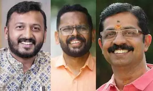 പാലക്കാട് ശക്തി കേന്ദ്രങ്ങളിൽ വിയർത്ത് ബി.ജെ.പി;   മൂന്നാം റൗണ്ടിൽ അടിച്ചുകയറി രാഹുൽ മാങ്കൂട്ടത്തിൽ, സരിൻ മൂന്നാമത്