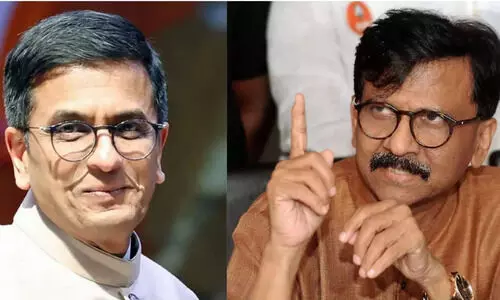 ‘ചന്ദ്രചൂഢ് കൂറുമാറ്റക്കാരുടെ നിയമ ഭയം ക​ളഞ്ഞു’;  മുൻ ചീഫ് ജസ്റ്റിസിനെതിരെ ആഞ്ഞടിച്ച് സഞ്ജയ് റാവത്ത്