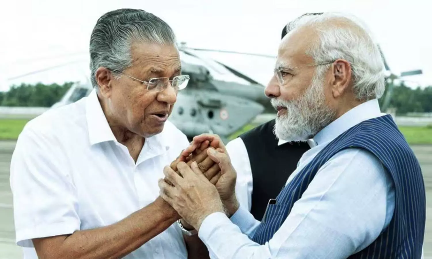 Narendra modi and Pinarayi Vijayan
