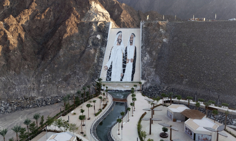 Zayed and Rashid Mural Zayed and Rashid Mural