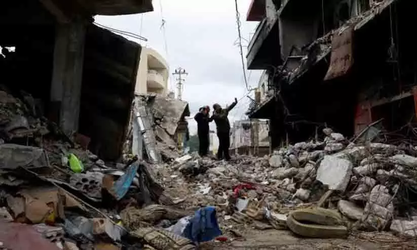 Homes destroyed on return to southern Lebanon Homes destroyed on return to southern Lebanon