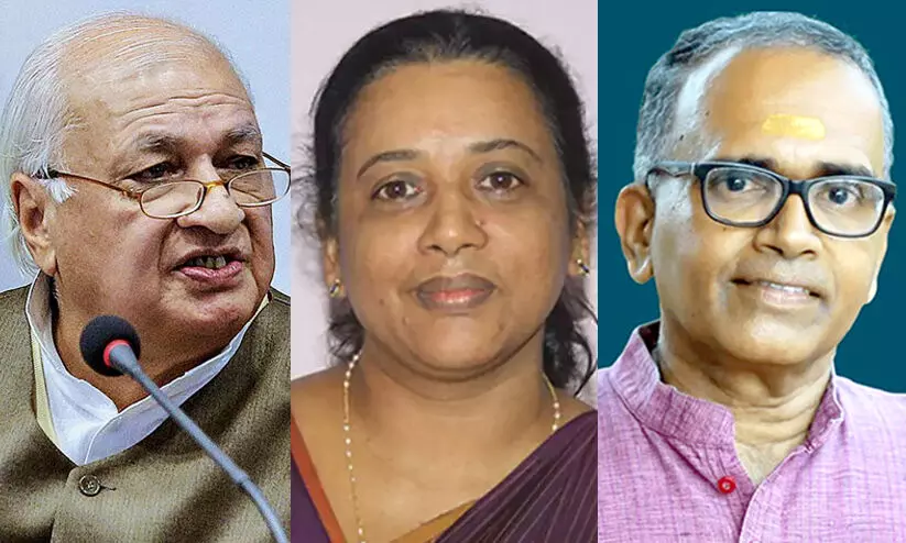 Dr K Sivaprasad, Dr Sisa Thomas, arif mohammed khan