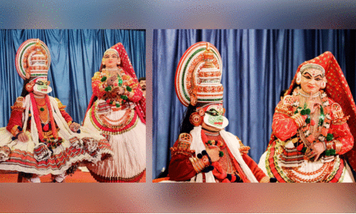 രം​ഗ​ക​ല സൗ​ന്ദ​ര്യം വി​ത​റി ക​ഥ​ക​ളി അ​ര​ങ്ങേ​റി