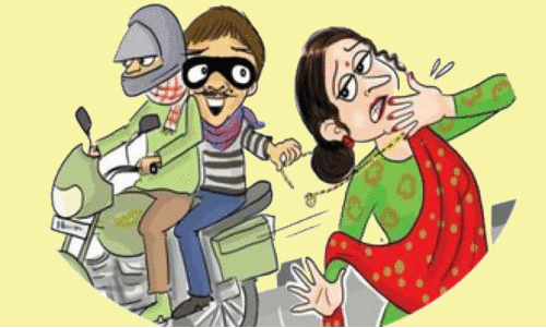 മുഖംമൂടി ധരിച്ചെത്തി വയോധികയുടെ മാല കവർന്നു