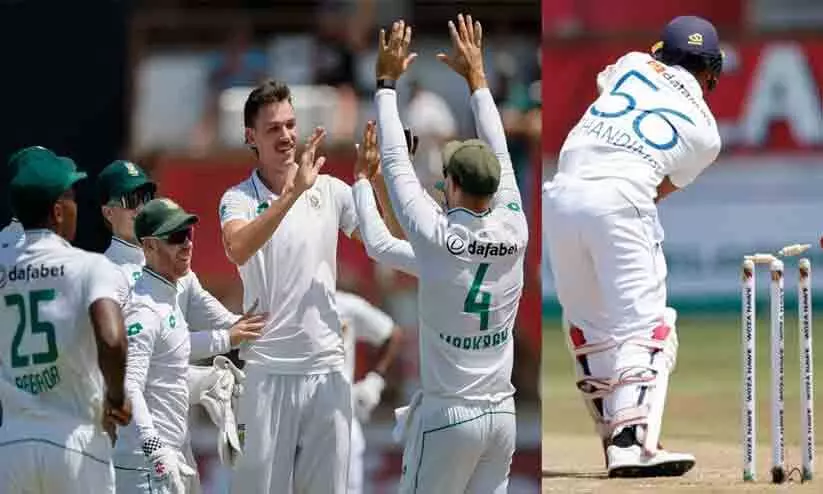 191 റൺസിന് പുറത്താക്കിയ ശ്രീലങ്കയെ 42 ൽ എറിഞ്ഞിട്ട് ദക്ഷിണാഫ്രിക്ക; മാർകോ ജാൻസന് ഏഴു വിക്കറ്റ് 191 റൺസിന് പുറത്താക്കിയ ശ്രീലങ്കയെ 42 ൽ എറിഞ്ഞിട്ട് ദക്ഷിണാഫ്രിക്ക; മാർകോ ജാൻസന് ഏഴു വിക്കറ്റ്