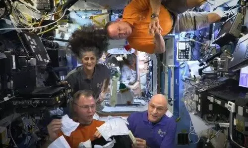 Sunita Williams celebrates Thanksgiving with a smoked turkey meal in space