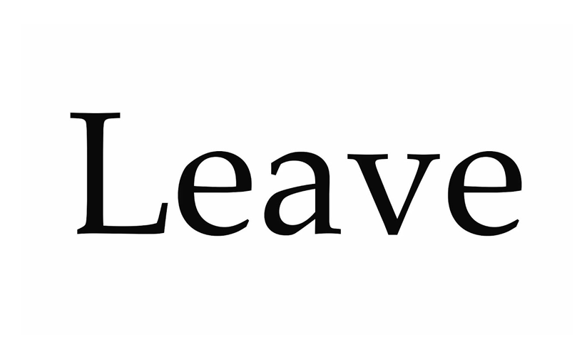 leave