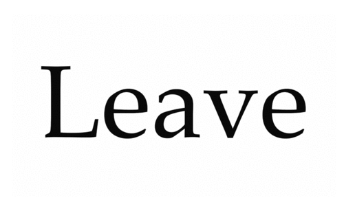 leave