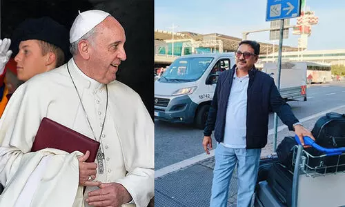 ലോക സർവമതസമ്മേളനത്തിന് സാദിഖലി തങ്ങൾ വത്തിക്കാനി​ൽ