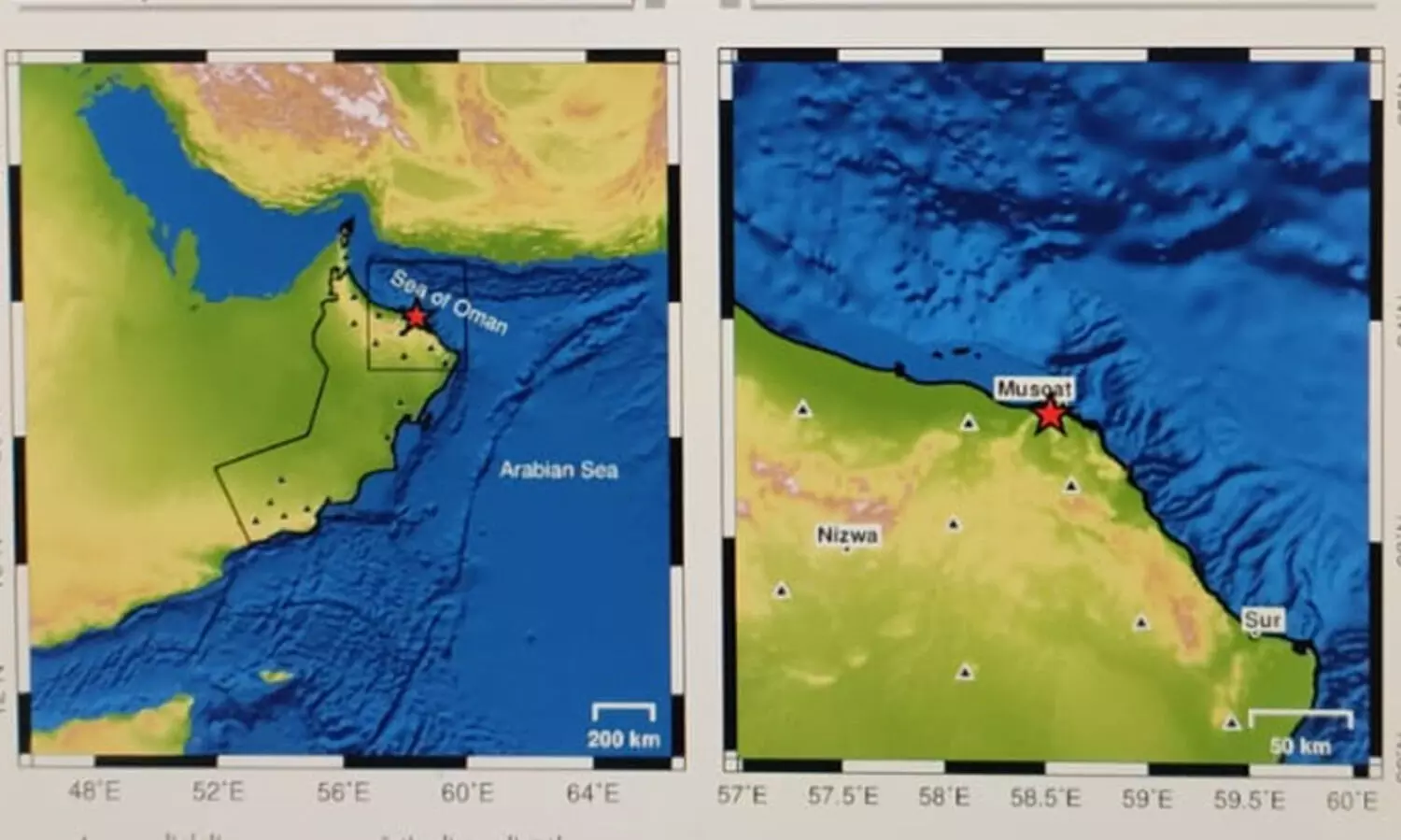 Earthquake in Muscat
