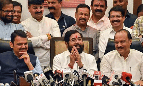 Eknath Shinde Ajit Pawar and Devendra Fadnavis