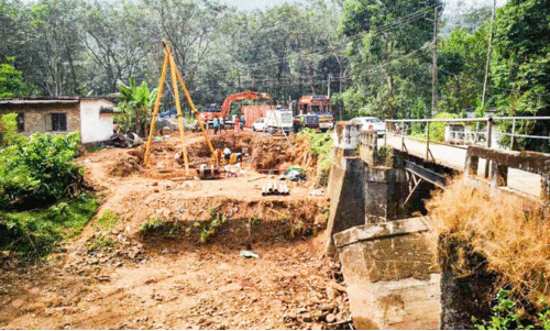 Kokkayar bridge construction