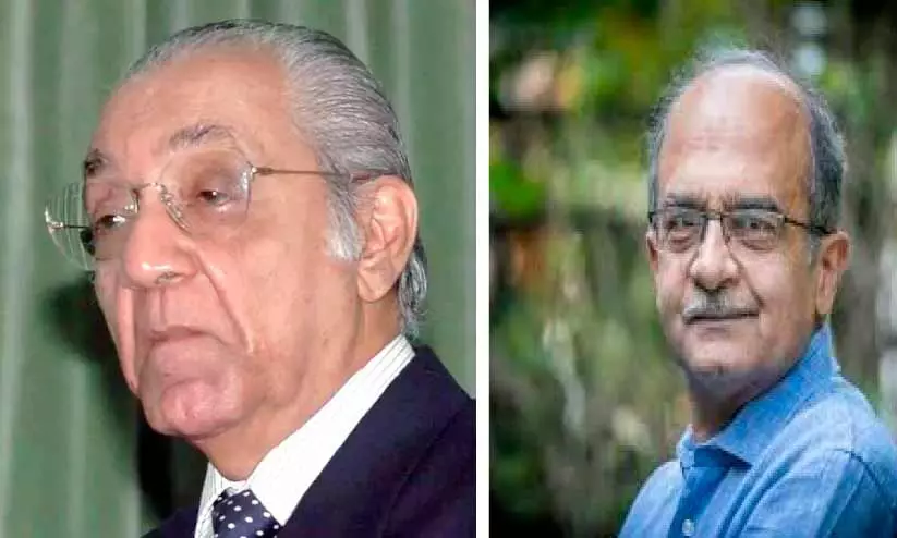എ.ജി. നൂറാനി,അഡ്വ. പ്രശാന്ത് ഭൂഷൺ