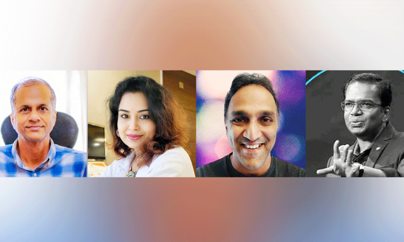 പ്രഫ. എം.എച്ച്. ഇല്യാസ്, ഡോ. സൗമ്യ സരിൻ, കൃഷ്ണകുമാർ, രാജമൂർത്തി പ്രഫ. എം.എച്ച്. ഇല്യാസ്, ഡോ. സൗമ്യ സരിൻ, കൃഷ്ണകുമാർ, രാജമൂർത്തി