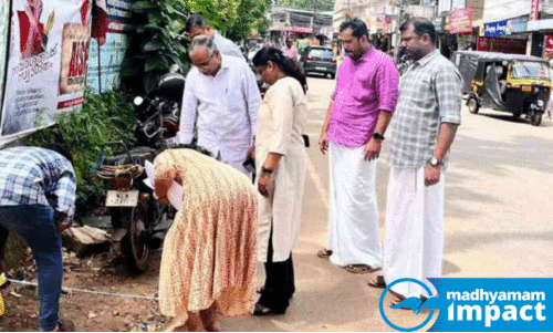 പ​ത്തി​രി​പ്പാ​ല-​കോ​ങ്ങാ​ട് റോ​ഡി​ൽ ന​ട​പ്പാ​ത നി​ർ​മി​ക്കാ​ൻ ന​ട​പ​ടി