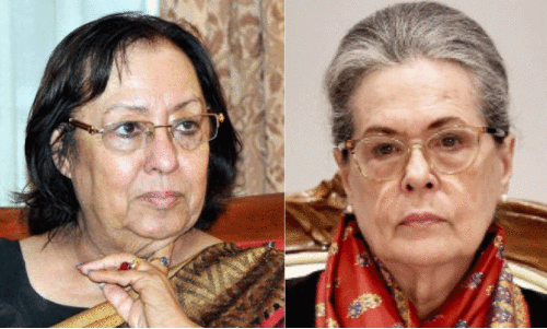 Najma Hibatullah, Sonia Gandhi Najma Hibatullah, Sonia Gandhi
