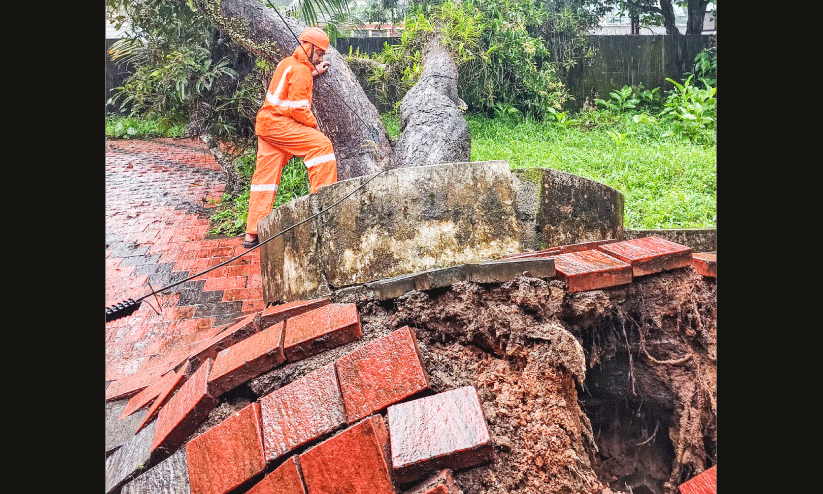 തീവ്ര മഴയിൽ വിറച്ച് ജില്ല തീവ്ര മഴയിൽ വിറച്ച് ജില്ല