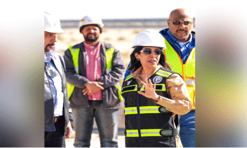 പാ​ലം നി​ർ​മാ​ണ പു​രോ​ഗ​തി മ​ന്ത്രി വി​ല​യി​രു​ത്തി