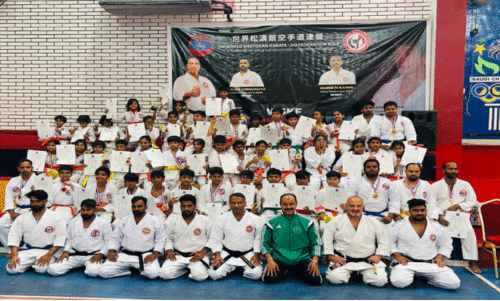 വേ​ൾ​ഡ് ഷോ​ട്ടോ​ക്കാ​ൻ ക​രാ​ട്ടെ ഡൂ ​ഫെ​ഡ​റേ​ഷ​ൻ ഗ്രേ​ഡി​ങ്​ ടെ​സ്​​റ്റി​ന്​ സ​മാ​പ​നം