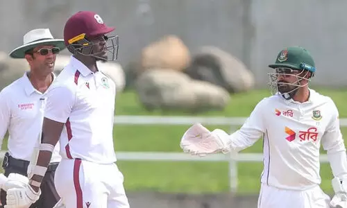 വെസ്റ്റ് ഇൻഡീസിനെതിരെയുള്ള ടെസ്റ്റ് മത്സരം; ബംഗ്ലാദേശിന് വമ്പൻ ലീഡ്