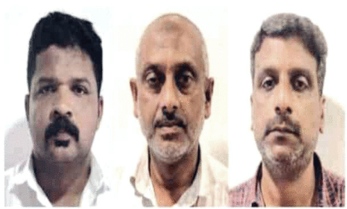 ഓൺലൈനിലൂടെ 3.5 ലക്ഷം തട്ടി: മൂന്നുപേർ അറസ്റ്റിൽ