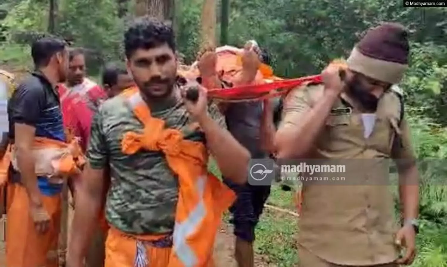 ശാരീരിക അവശതയെ തുടർന്ന് വനത്തിനുള്ളിൽ കുടുങ്ങി; മാളികപ്പുറങ്ങൾക്ക് രക്ഷയായി അഗ്നി രക്ഷാസേന