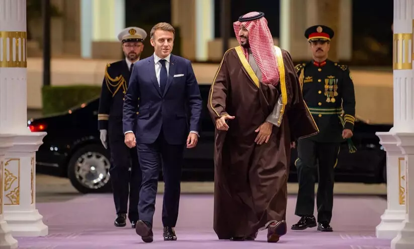 സൗദി കിരീടാവകാശി-ഫ്രഞ്ച്​ പ്രസിഡൻറ്​ കൂടിക്കാഴ്​ച: സ്​ട്രാറ്റജിക്​ പാർട്​ണർഷിപ്പ് കൗൺസിൽ രൂപവത്​കരിക്കും