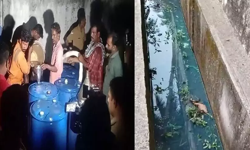 എലത്തൂർ എച്ച്.പി.സി.എൽ ഡിപ്പോയിൽനിന്ന് ഡീസൽ പരന്നൊഴുകി; ആശങ്കയുടെ മുൾമുനയിൽ പ്രദേശവാസികൾ