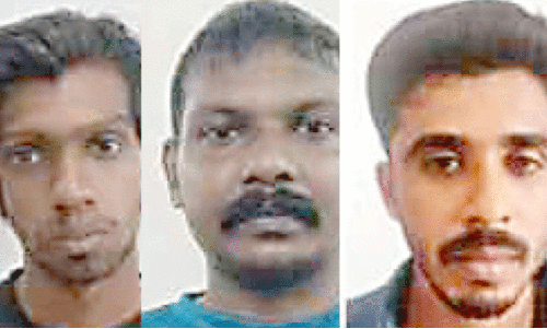 കാപ്പ ലംഘിച്ച് നാട്ടിലെത്തിയ മൂന്നുപേര്‍ പിടിയില്‍