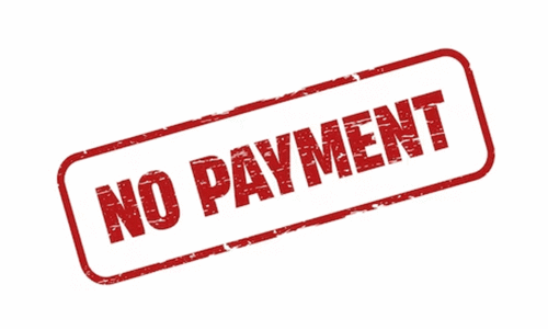 no payment