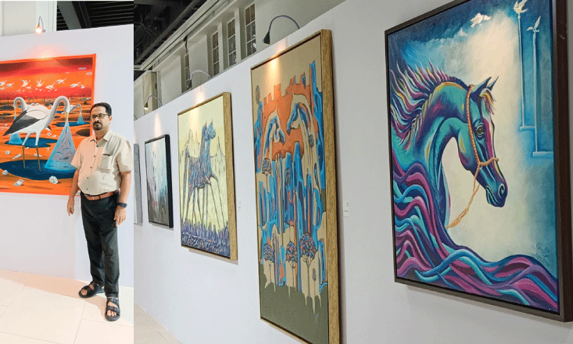 വർണ വിസ്മയം തീർത്ത് ജുബൈൽ ഫൈൻ ആർട്സ് സൊസൈറ്റി കലാപ്രദർശനം വർണ വിസ്മയം തീർത്ത് ജുബൈൽ ഫൈൻ ആർട്സ് സൊസൈറ്റി കലാപ്രദർശനം