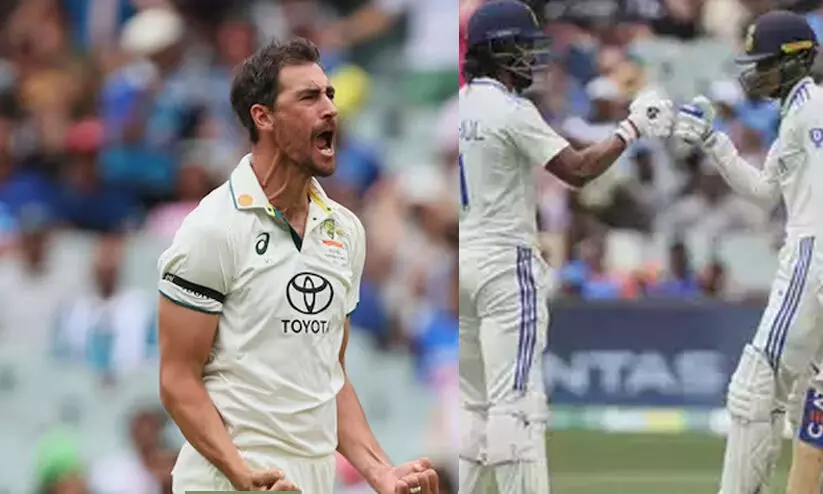 ചെറുത്ത് നിന്ന് രാഹുലും ഗില്ലും, അടിച്ചുകേറി മിച്ചൽ സ്റ്റാർക്ക്; രണ്ടാം ടെസ്റ്റിൽ ആദ്യ സെഷൻ ആസ്ട്രേലിയക്ക്