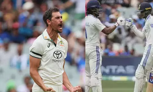 ചെറുത്ത് നിന്ന് രാഹുലും ഗില്ലും, അടിച്ചുകേറി മിച്ചൽ സ്റ്റാർക്ക്; രണ്ടാം ടെസ്റ്റിൽ ആദ്യ സെഷൻ ആസ്ട്രേലിയക്ക്