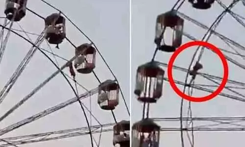 മരണത്തിനും ജീവിതത്തിനുമിടയിൽ തൂങ്ങിക്കിടന്നത് ഒരു മിനിറ്റ് ​നേരം; 60 അടി ഉയരത്തിൽ ജയന്റ് വീലിൽനിന്ന് വീണ 13 കാരിയെ രക്ഷപ്പെടുത്തി