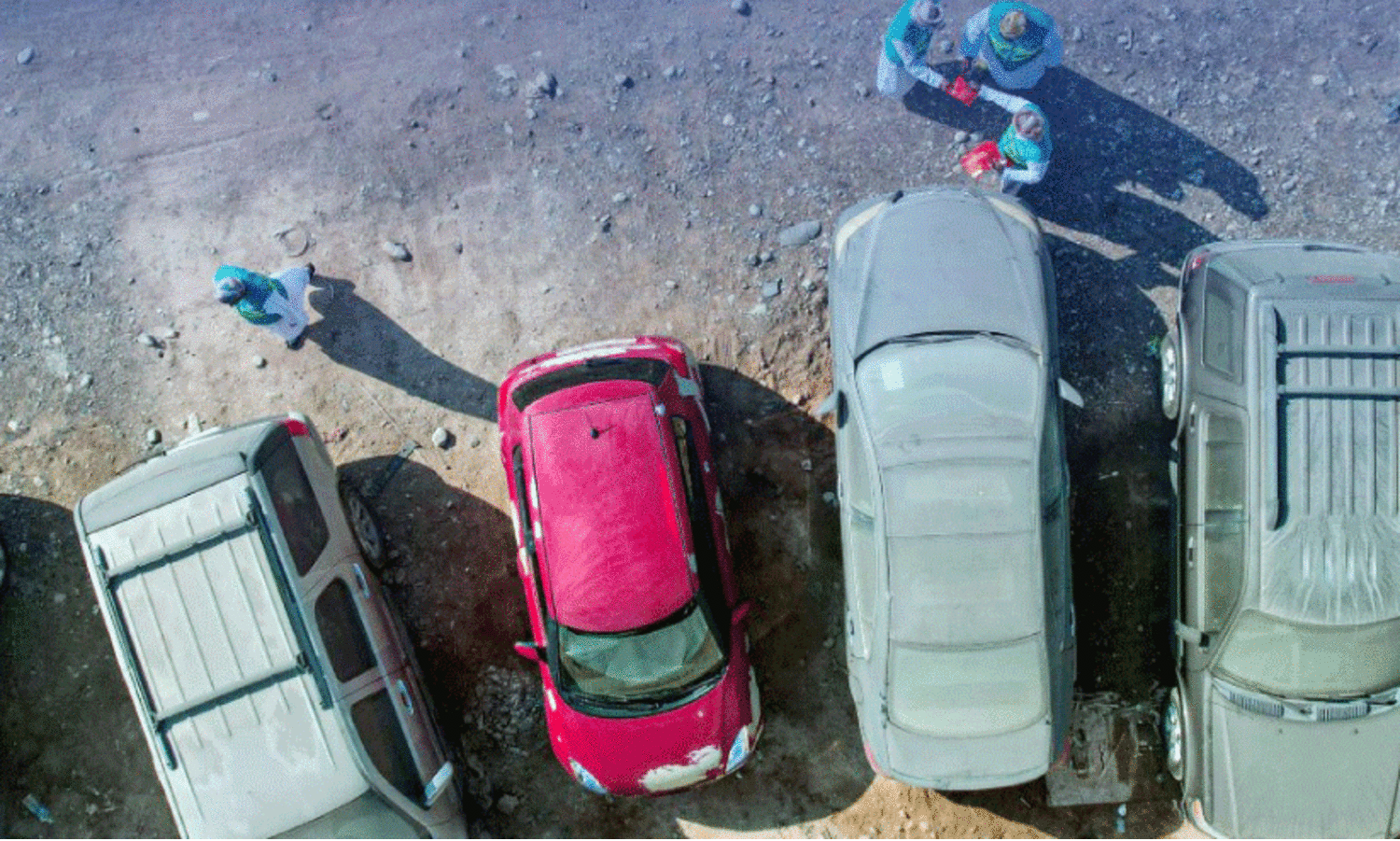 Warning stickers have begun to be placed on abandoned vehicles.